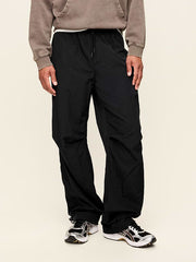 Baggy Tech Cargo Jogger Pants - Black Jack