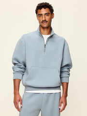Bounce Fleece Oversized Half-Zip Pullover Sweatshirt - Crossroads
