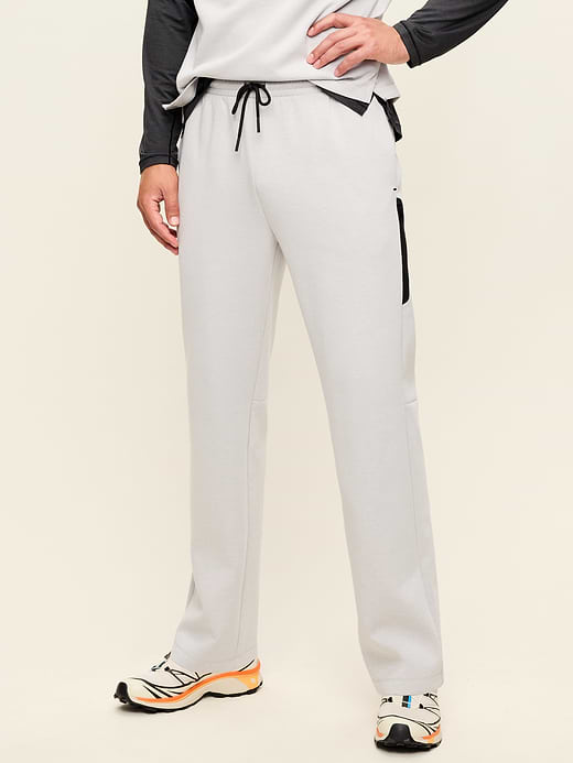 Dynamic Fleece Straight-Leg Pants - Light Gray