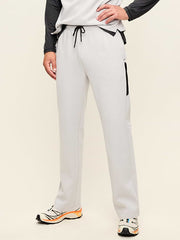 Dynamic Fleece Straight-Leg Pants - Light Gray