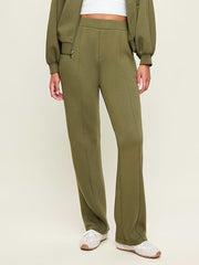 High-Waisted Bounce Fleece Trouser Sweatpants - Hearthwood