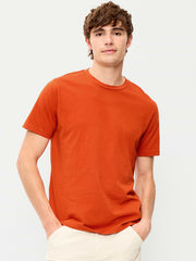 Crew-Neck T-Shirt - Tangerine