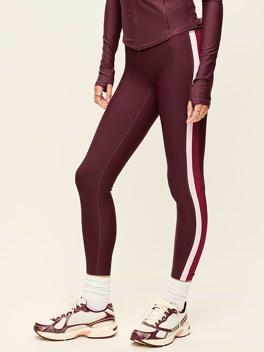 High-Waisted PowerSoft Boundless 7/8 Pocket Leggings – No Front Seam - Grand Canyon