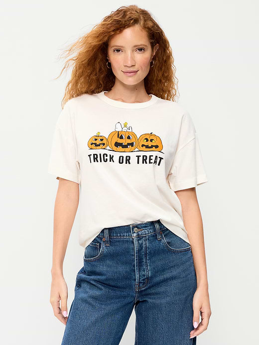 Peanuts™ Snoopy Oversized Tunic T-Shirt - Sea Salt