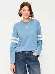 EveryWear Long-Sleeve Graphic T-Shirt - Naturalist Blue