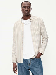 Classic Fit Everyday Oxford Shirt - Sea Salt Stripe