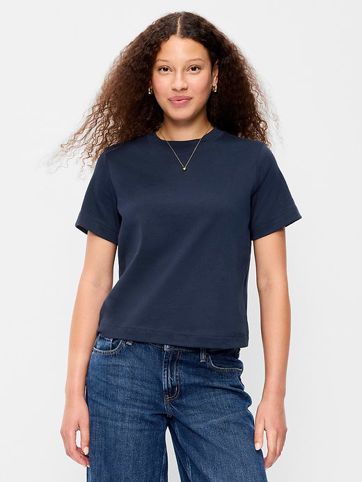 Heavyweight Crew-Neck T-Shirt - In the Navy
