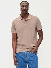 Classic Fit Pique Polo - Chocolate
