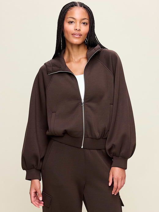 Bounce Fleece Utility Hoodie Sweatshirt - Black Coffee