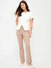 High-Waisted Pixie Flare Pants - Chocolate Malted