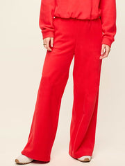 Extra High-Waisted Performance Fleece Wide-Leg Sweatpants - Amaryllis