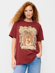 Dolly Parton™ Oversized Tunic T-Shirt - Goji Berry