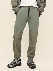 Dynamic Fleece Mixed Media Joggers - Loden