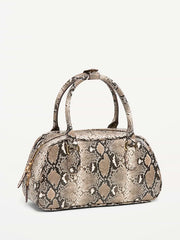 Mini Bowler Bag - Snake