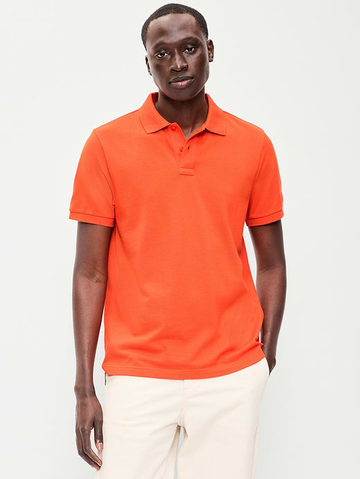 Classic Fit Pique Polo - Ginger Juice
