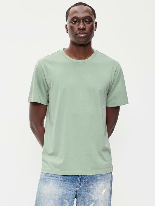 Crew-Neck T-Shirt - Milky Jade