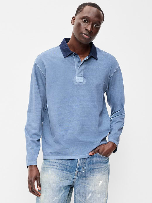 Long-Sleeve Rugby Polo - Tomales Bay