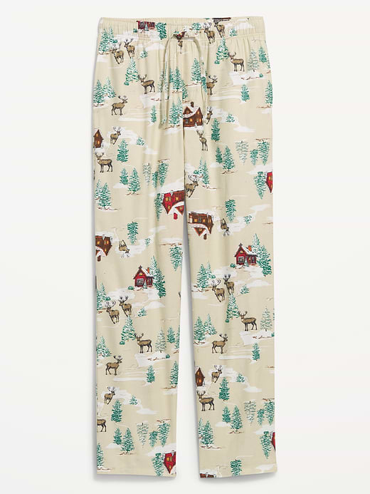 Flannel Pajama Pants for Men - Winter Cabin (Match the Fam!)