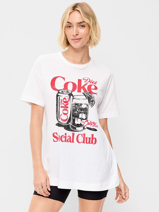 Coca Cola® Oversized Tunic T-Shirt - Calla Lilies