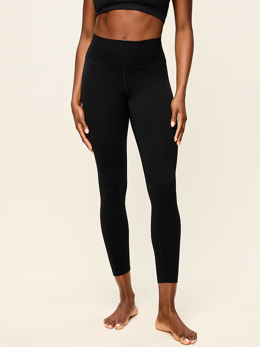 High-Waisted StudioSmooth 7/8 Leggings - Black Jack
