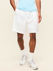 Baggy Mesh Shorts -- 9-inch inseam - White Lilies
