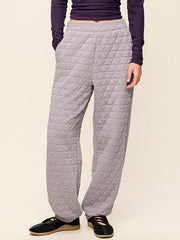 Quilted Bounce Fleece Sweatpants - Mockingbird