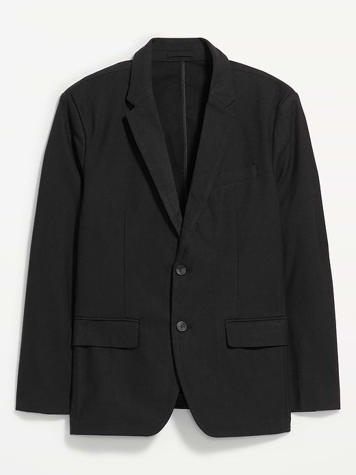 Relaxed Unlined Twill Blazer - Black Jack