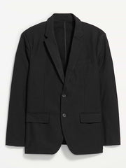 Relaxed Unlined Twill Blazer - Black Jack