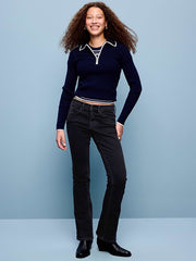 Low-Rise Boot-Cut Jeans - Bobby Jo