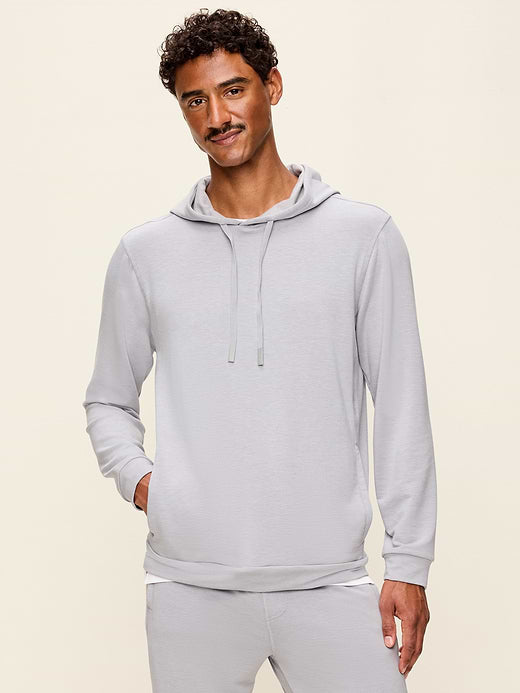 Recharge Knit Pullover Hoodie - Light Gray