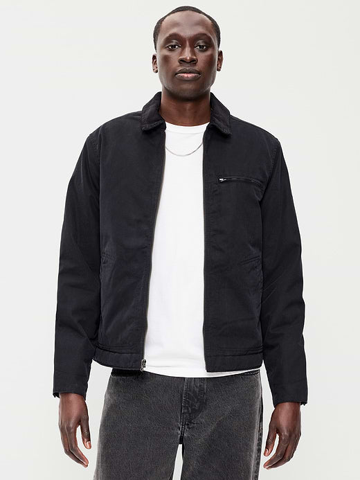Insulated Canvas Barn Jacket - Black Jack