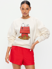 Peanuts™ Oversized Raglan Sweatshirt - Sea Salt