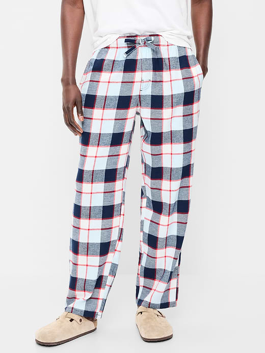 Flannel Pajama Pants - Red/White/Blue
