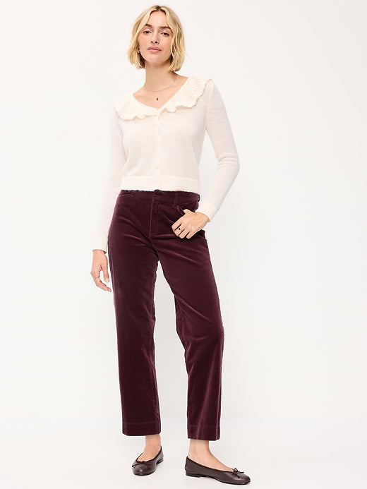 High-Waisted Pixie Straight Pants - Raisin Arizona
