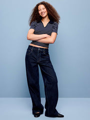 Mid-Rise Slouchy Wide-Leg Jeans - Joanna