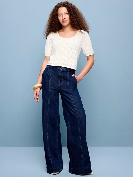 Extra High-Waisted Super Wide-Leg Jeans - Josie