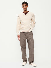 90s Loose Canvas Workwear Pants - Elkhorn