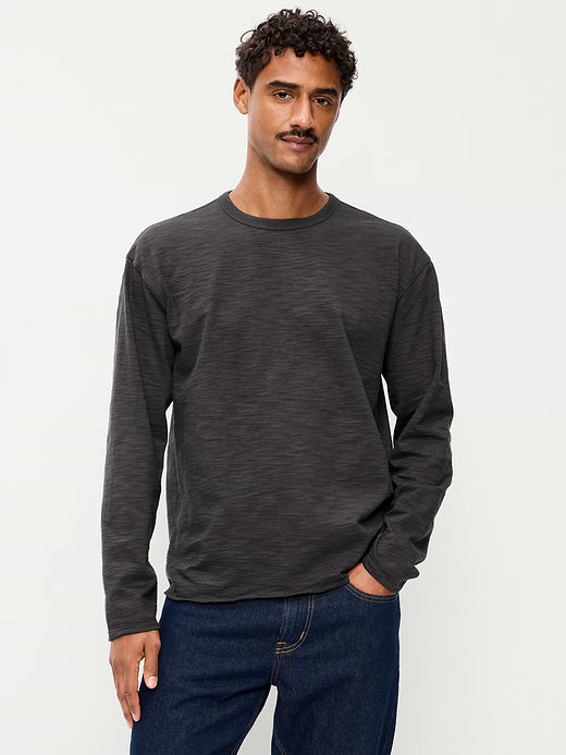 Long-Sleeve Slub Knit T-Shirt - Panther