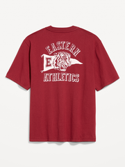 Loose Heavyweight Graphic T-Shirt - Have a Heart Red