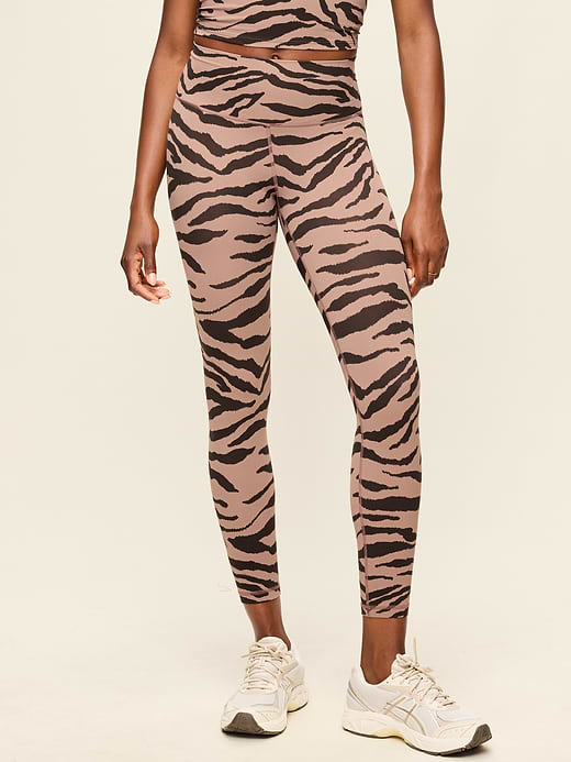 High-Waisted StudioSmooth 7/8 Leggings - Brown Animal