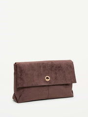 Oversized Slouchy Clutch - Black Coffee