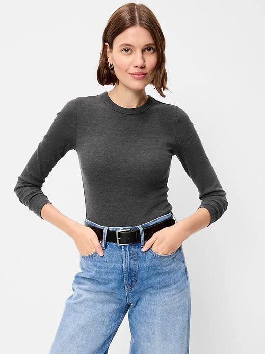 Snug Long-Sleeve Ribbed T-Shirt - Panther