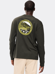Long-Sleeve Heavyweight Graphic T-Shirt - Dark Kelp