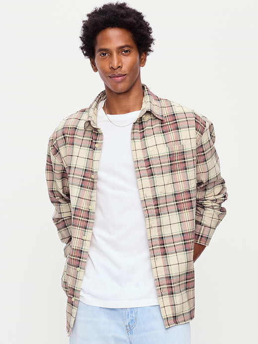 Loose Fit Long-Sleeve Corduroy Shirt - Howlite