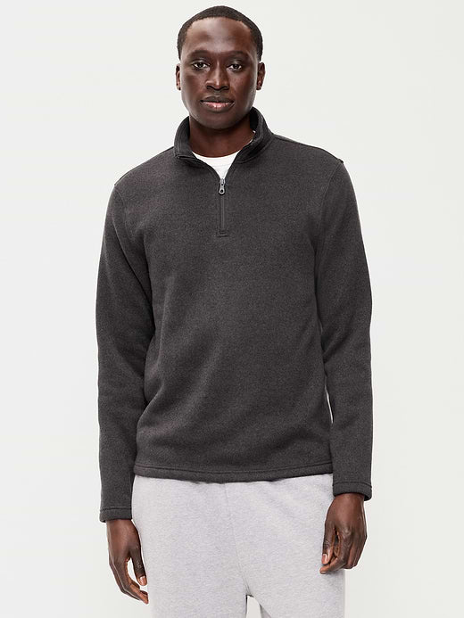 Sweater Fleece Quarter-Zip - Black Jack