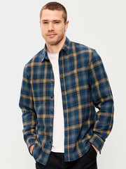 Relaxed Long-Sleeve Flannel Pocket Shirt - High Atlas