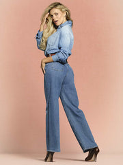 The Arc Mid-Rise Barrel Jeans - Bella