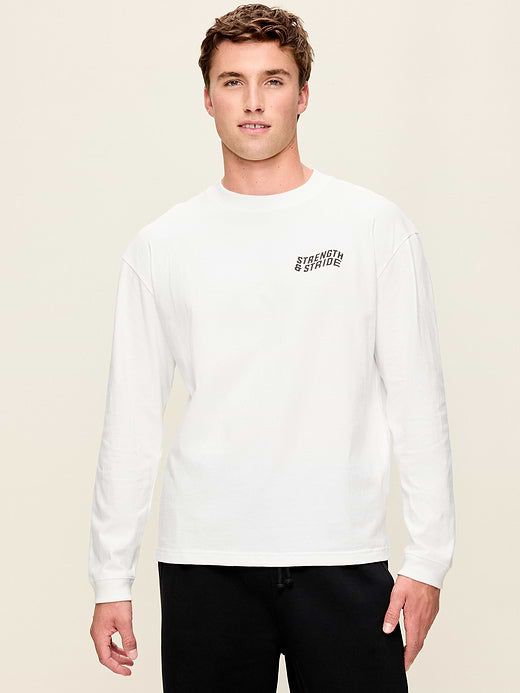 Lived-In Pro Long-Sleeve Graphic T-Shirt - White Lilies