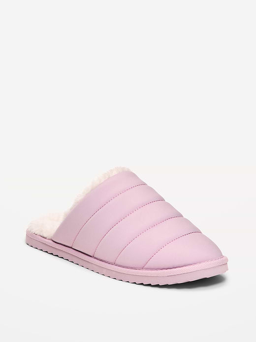 Puffer Sherpa Slippers for Women - Mockingbird