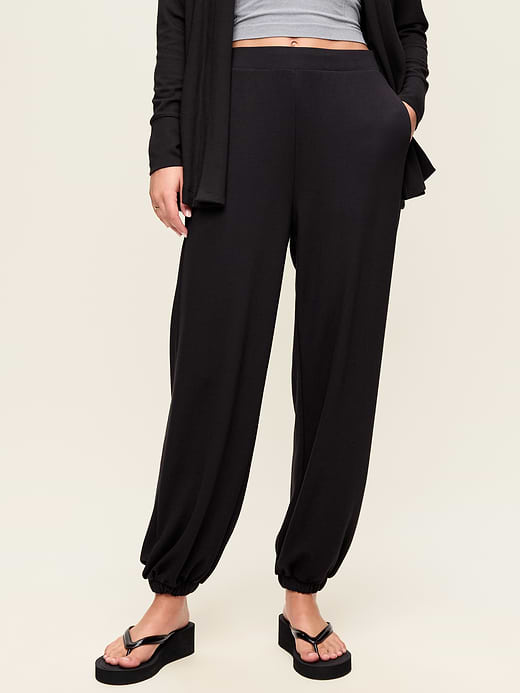 Oversized Bounce Lite Bubble Joggers - Black Jack